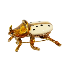 Брошь Скарабей