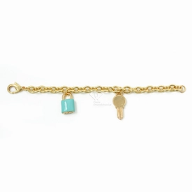 Браслет/брелок ключик и замок